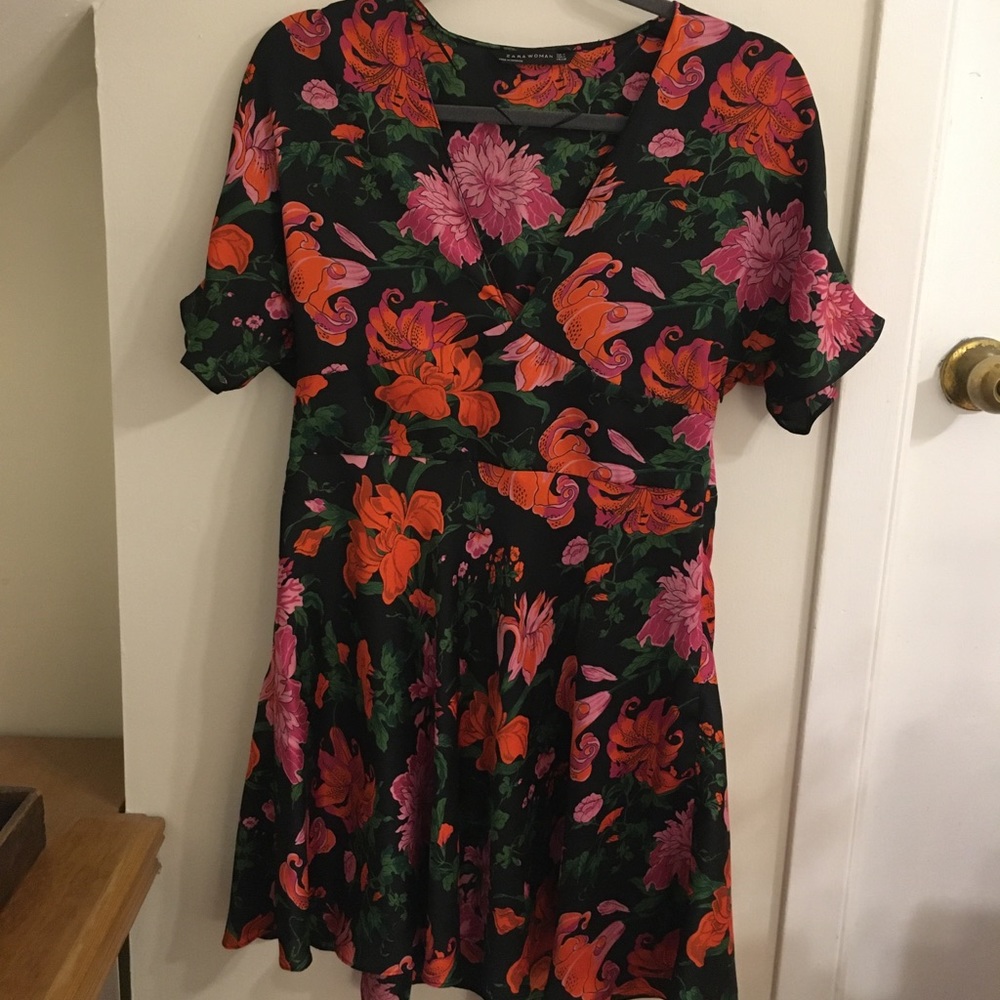 Zara floral dress